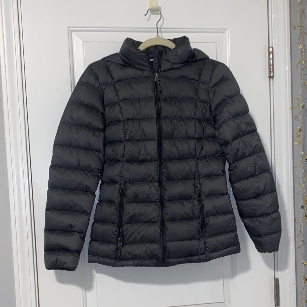 Charter Club Women's Dark Gray Puffer Jacket